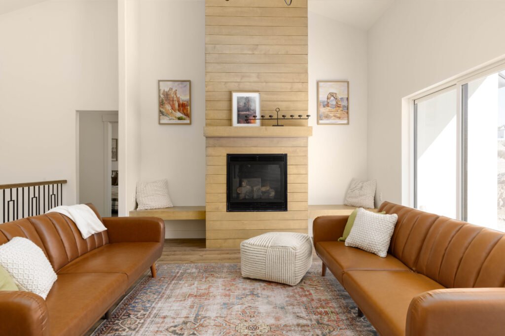 Manti Crystal Springs Lot 10 Radiant Homes Living Room Fireplace