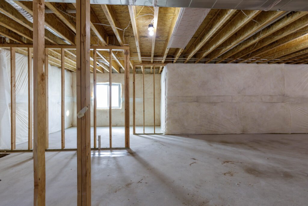 basement framed and insulated