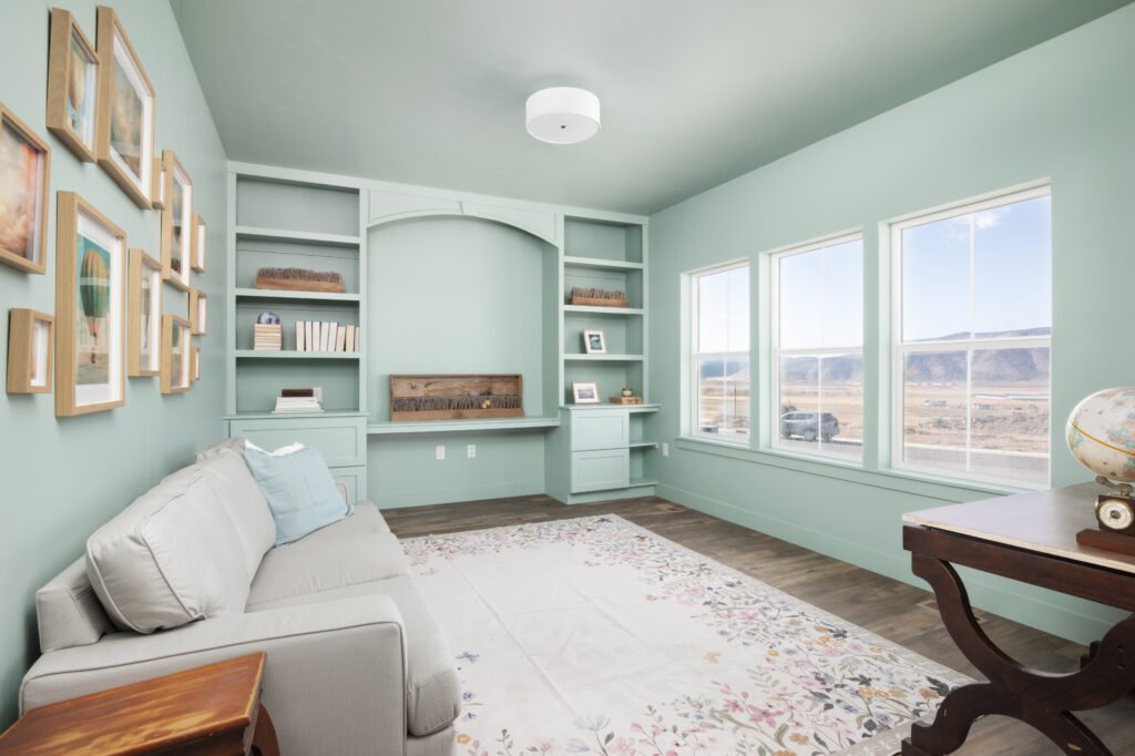 Manti Crystal Springs Lot 12 Radiant Homes Living Room Office
