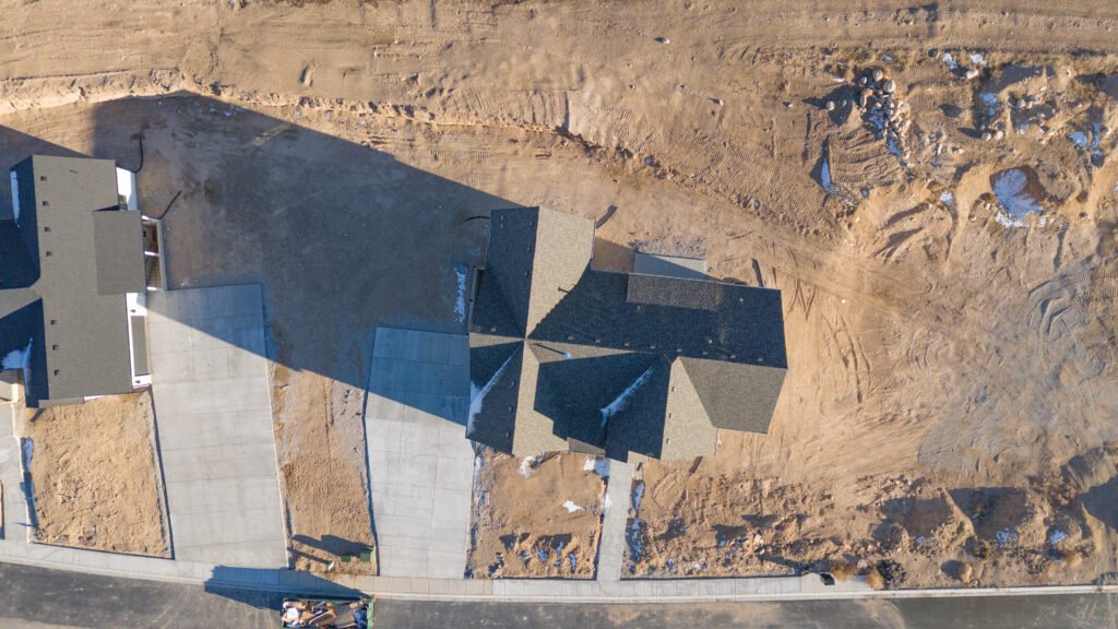 Manti European Cottage Houes Roof From Above